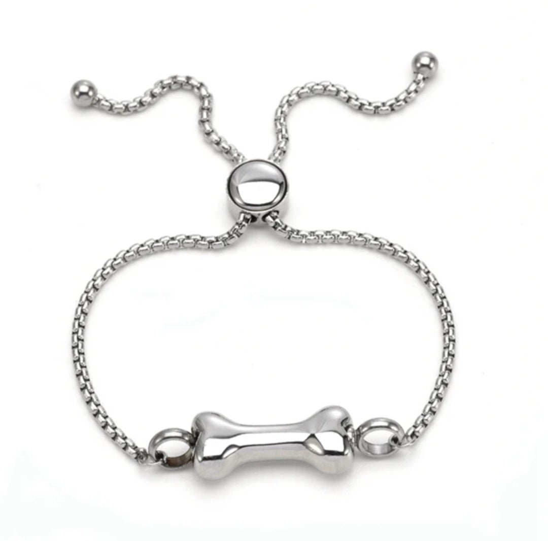 Dog Bone Cremation Urn Bracelet for ashes