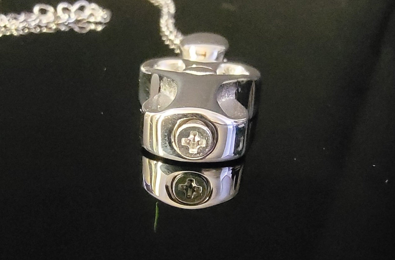 Mother and Child Cremation Urn Necklace for ashes