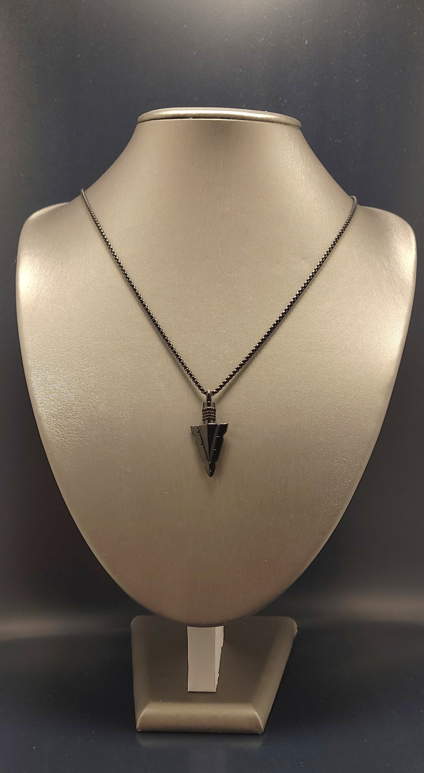 Arrowhead Cremation Urn Necklace for ashes