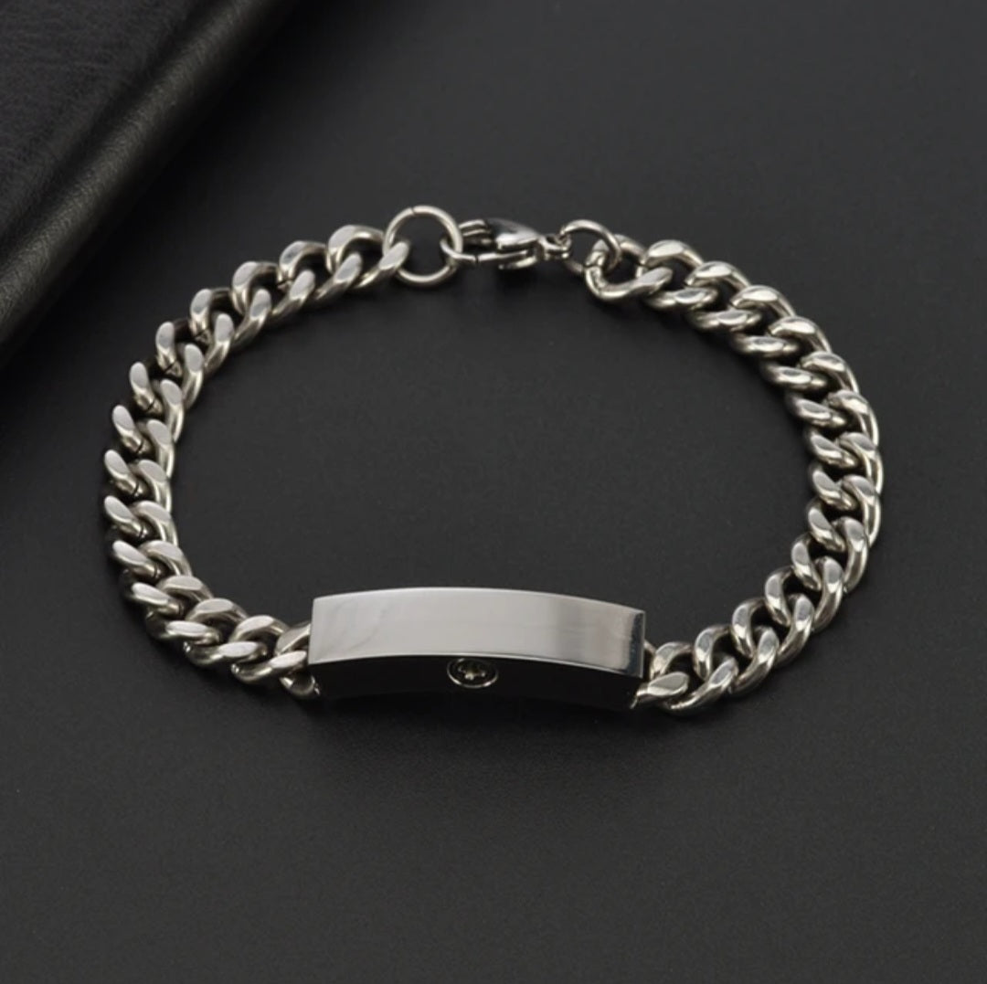 Men's Cremation Urn Bracelet for ashes