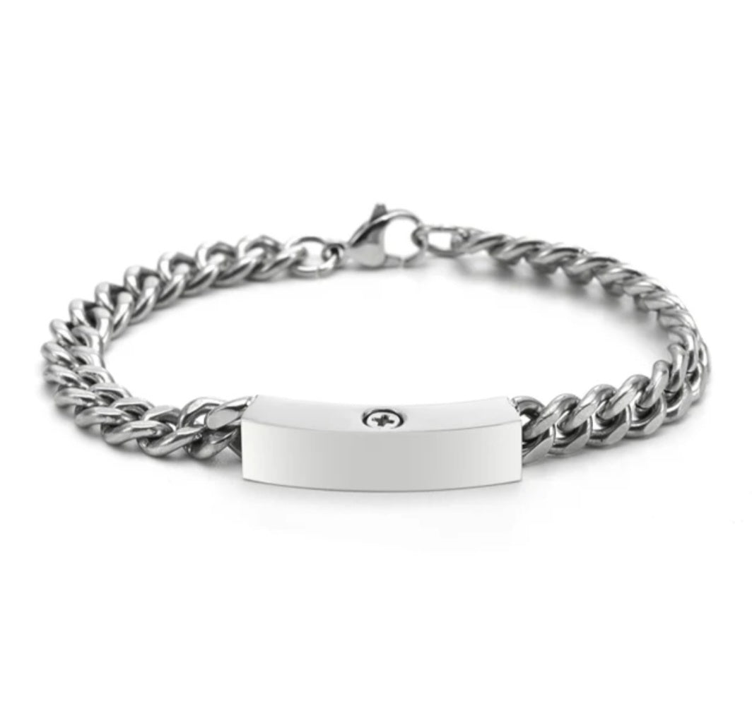 Men's Cremation Urn Bracelet for ashes