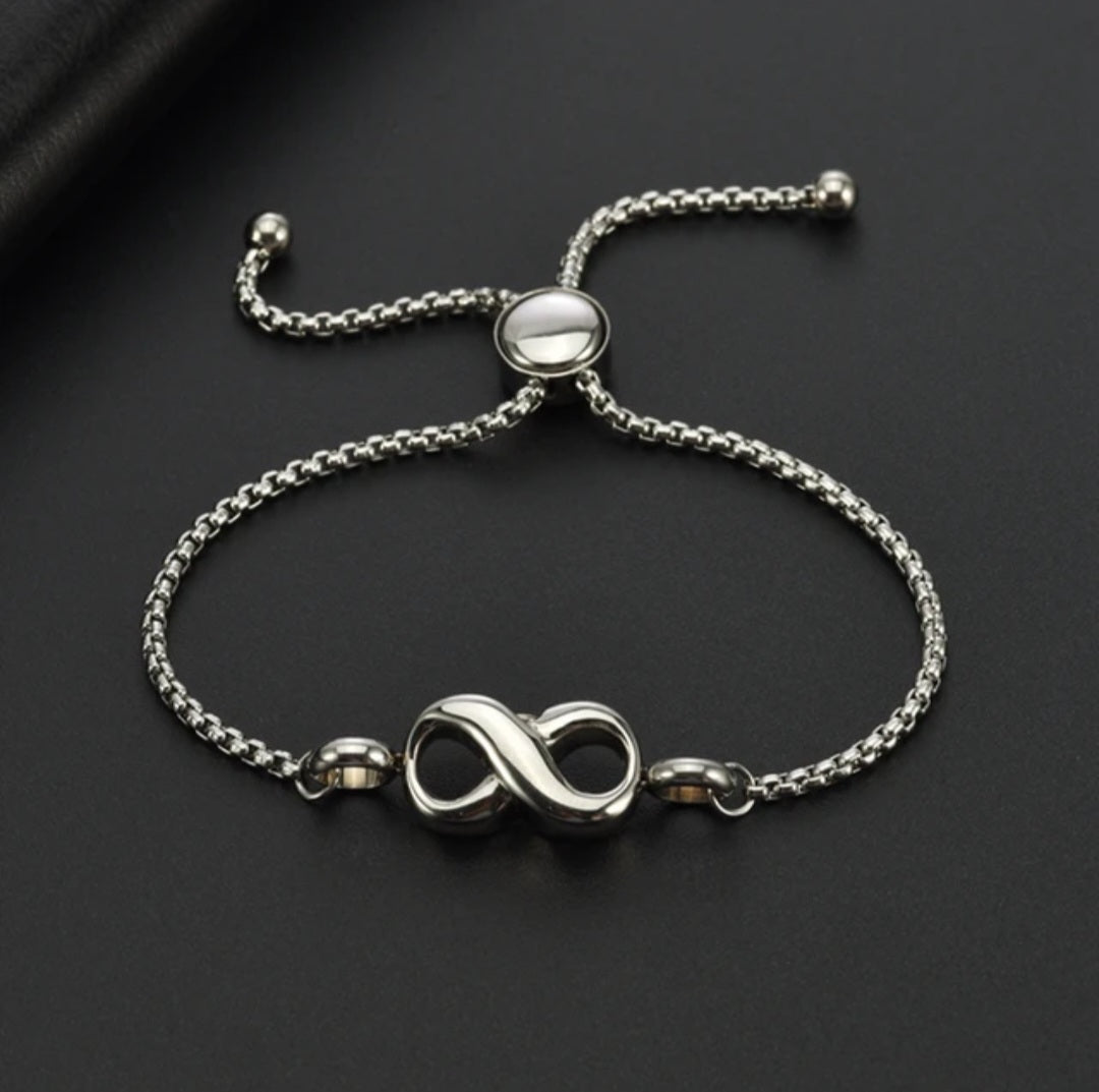 Infinity Cremation Urn Bracelet for ashes